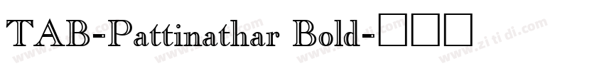 TAB-Pattinathar Bold字体转换 TAB-Pattinathar Bold字体转换